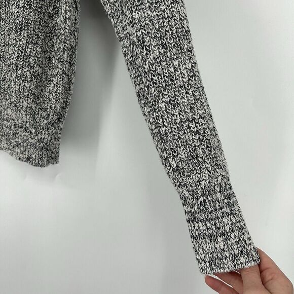 Free People Electric City Sweater Marled Black Pullover Knit Crew Neck Size M - Picture 5 of 11